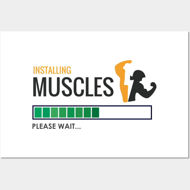 Installing Muscles Wall Art by artística